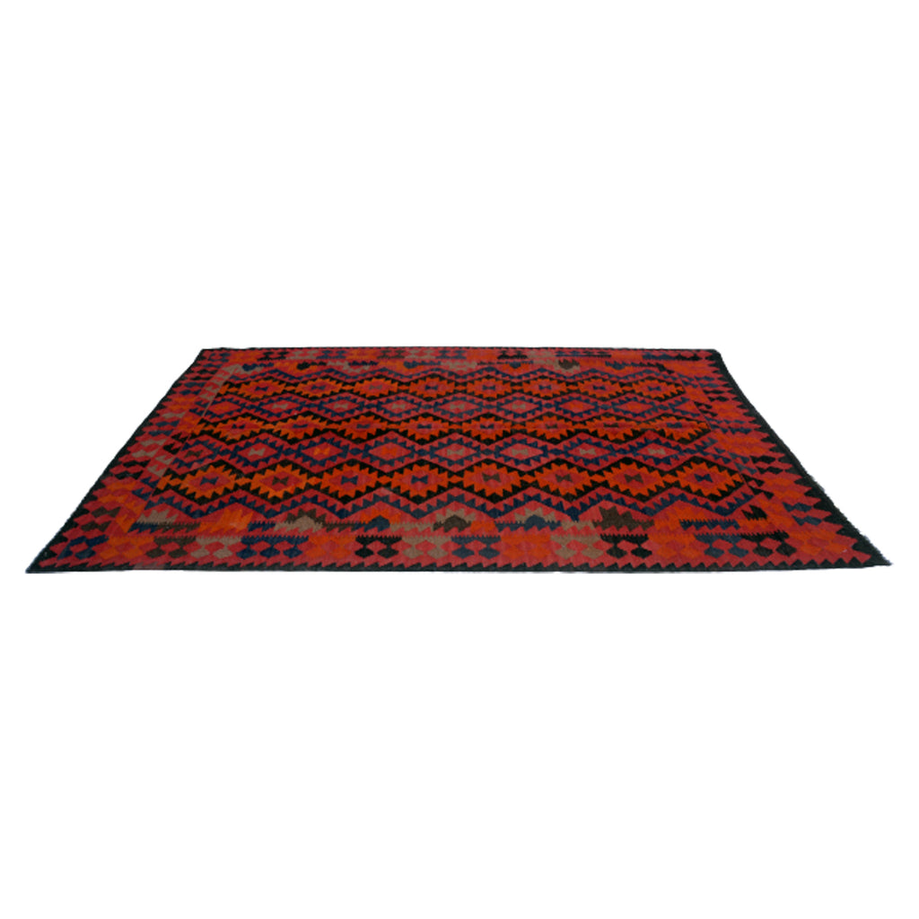 Vintage -Handmade -Sanguine- Brown- Rug