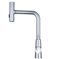 Professioneller Küchenarmatur, 3 Funktionen, Silber, Hammerschlagform