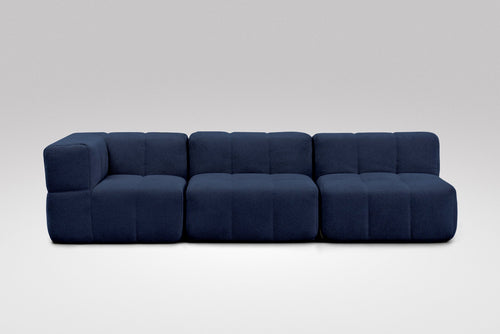 3 Teiliges Modulares Sofa – Blau