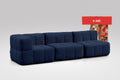 3 Teiliges Modulares Sofa – Blau