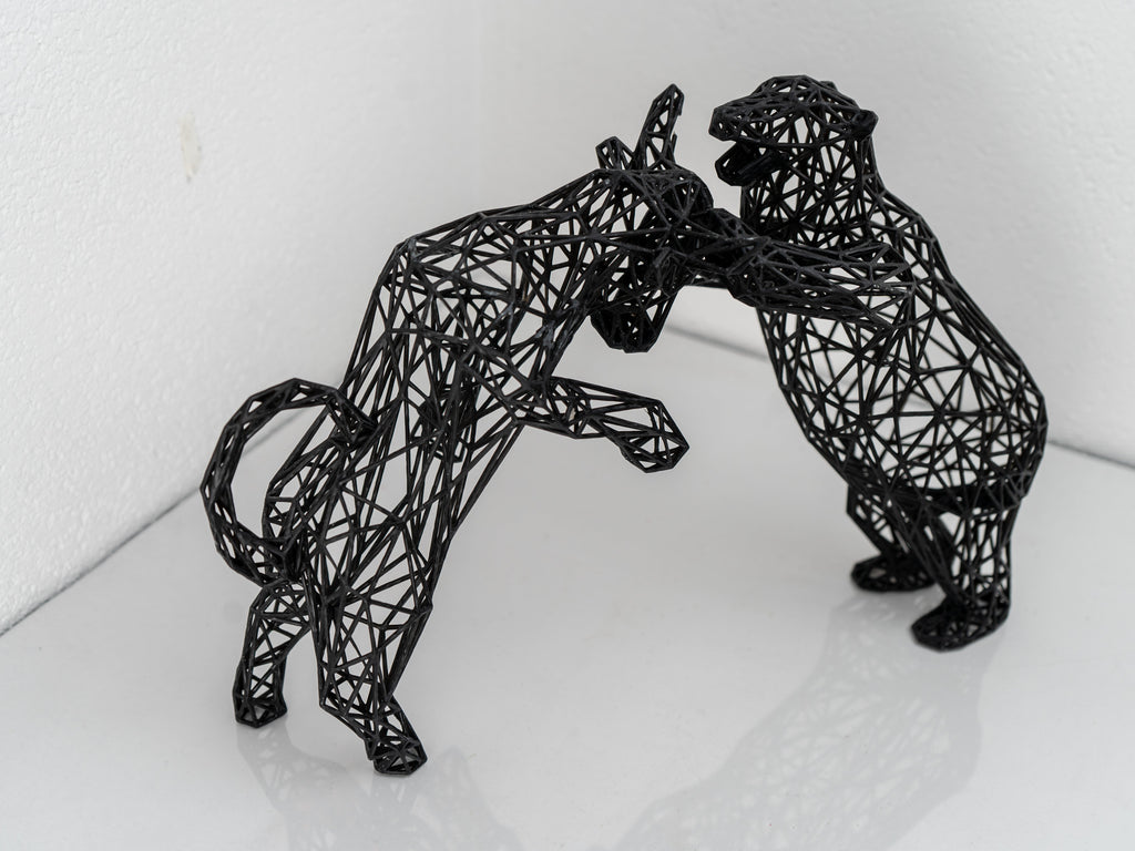 Bull vs. Bear Market Statue - Decor Sculpture