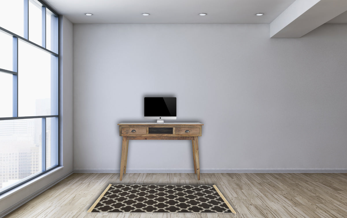 Schöner Schreibtisch aus Holz mit 2 Schubladen