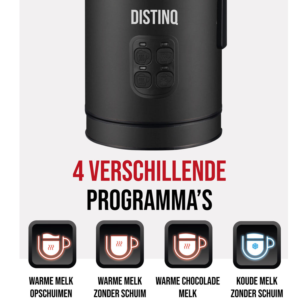 DistinQ Milchaufschäumer Schwarz