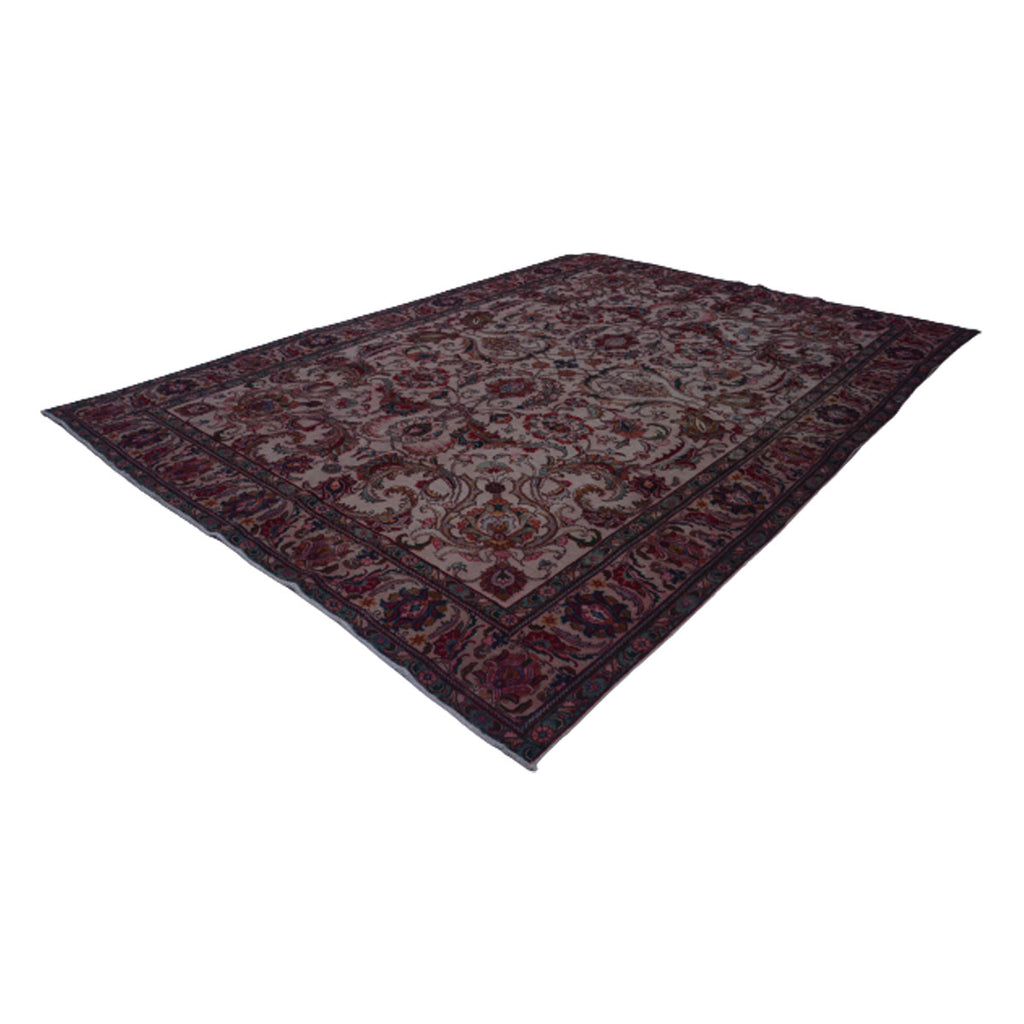 Overdyed -Vintage -Pink -Oriental -Rug