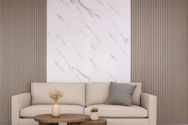 Frosty Marble – PVC-Platte in Marmoroptik