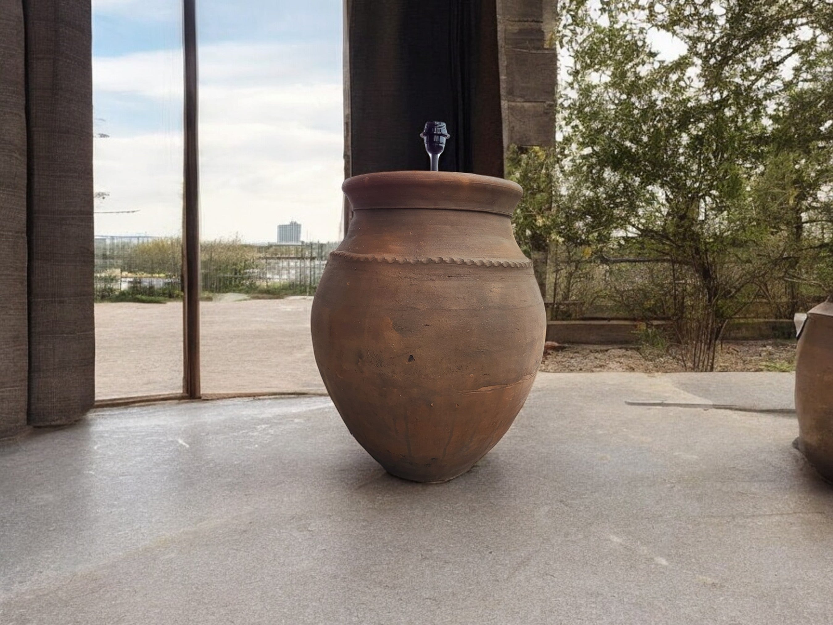Terracotta Rustic Floor Lamp N°54