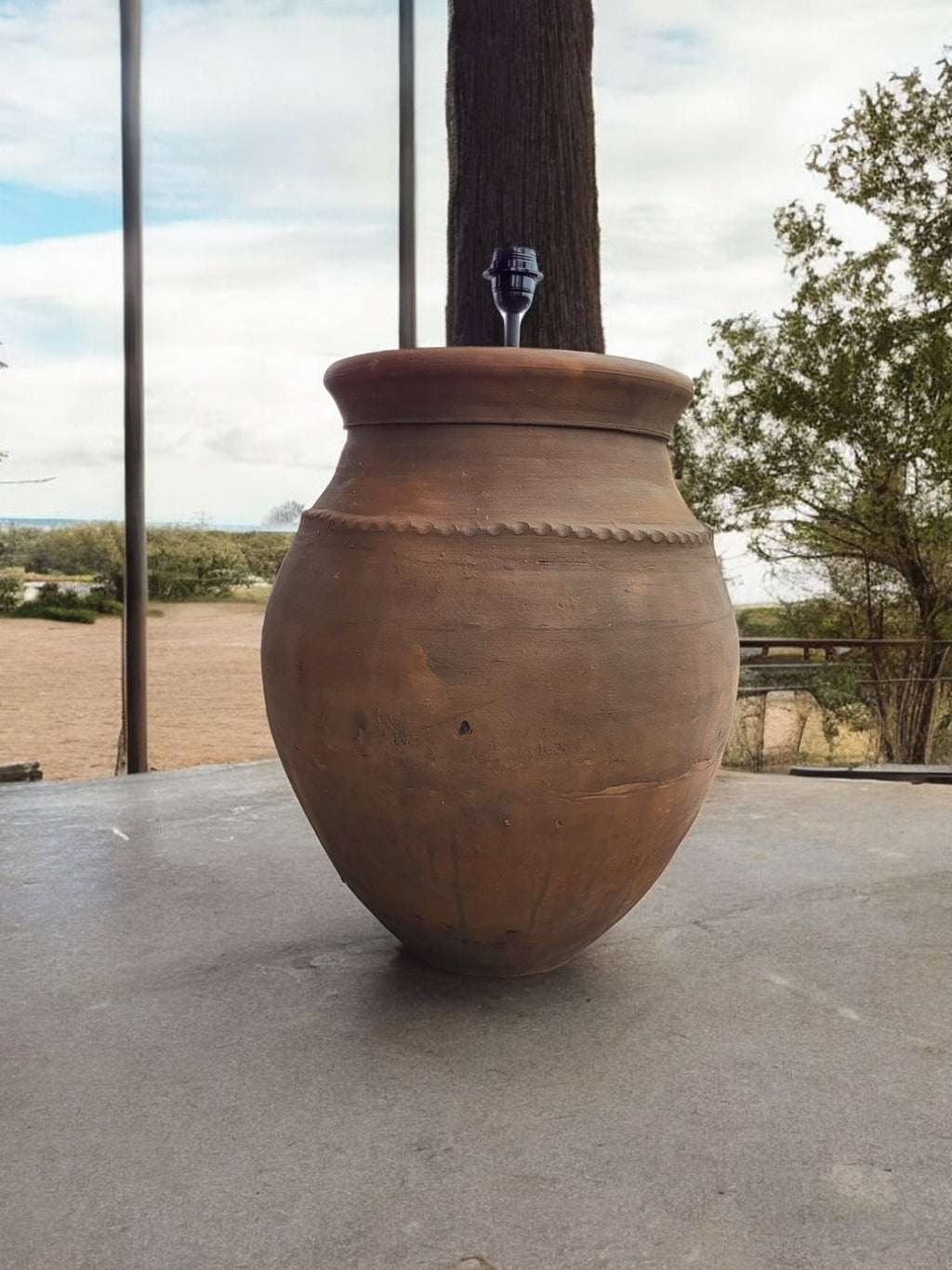 Terracotta Rustic Floor Lamp N°54