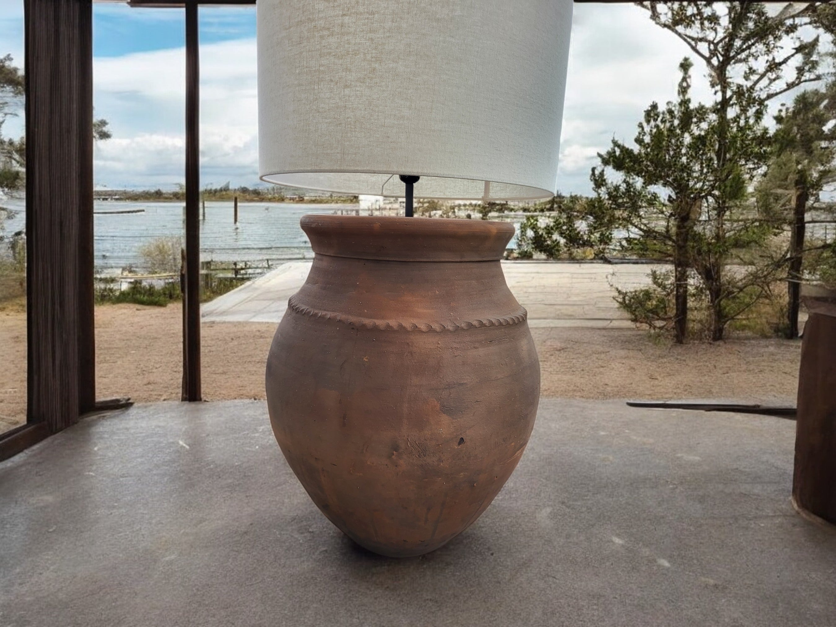Terracotta Rustic Floor Lamp N°54