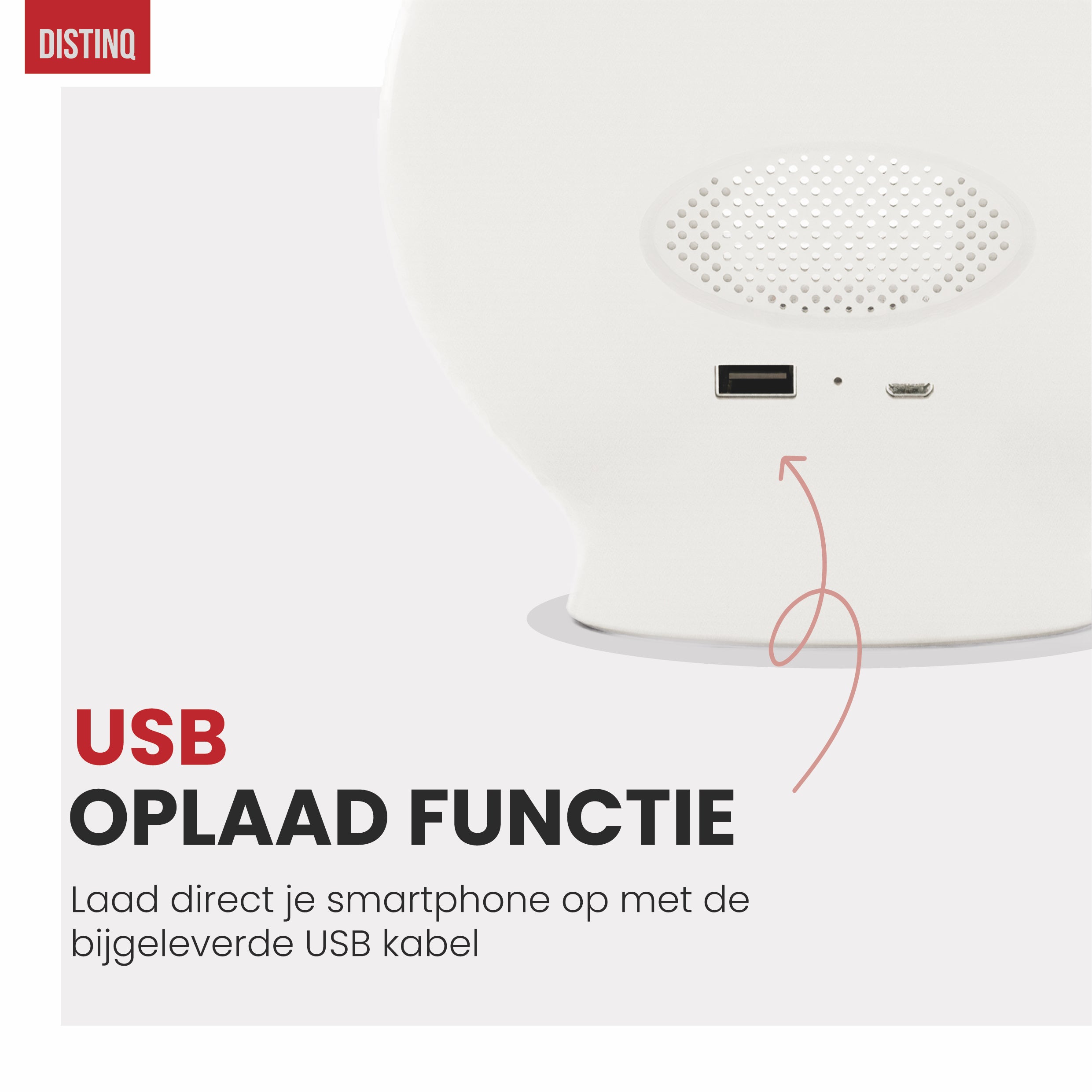 DistinQ Wecklicht WLAN Weiß