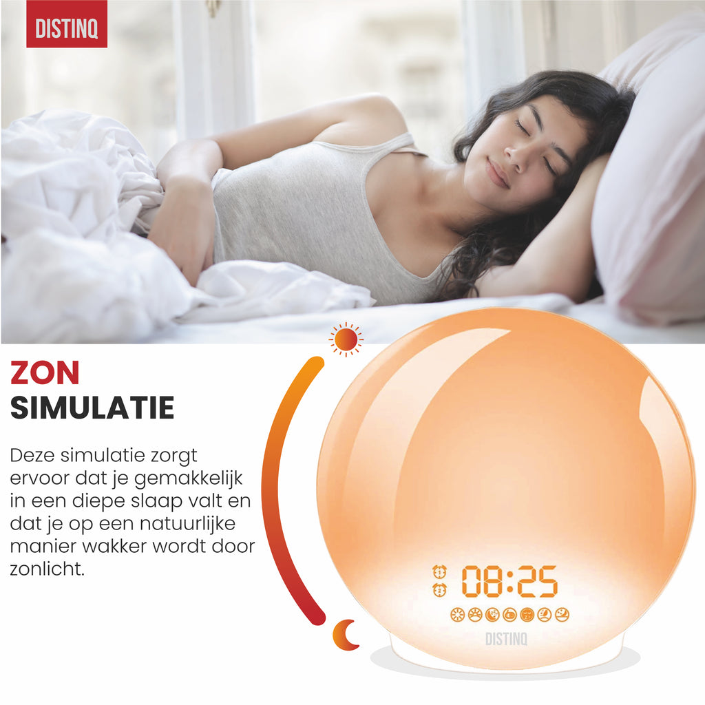 DistinQ Wecklicht WLAN Weiß