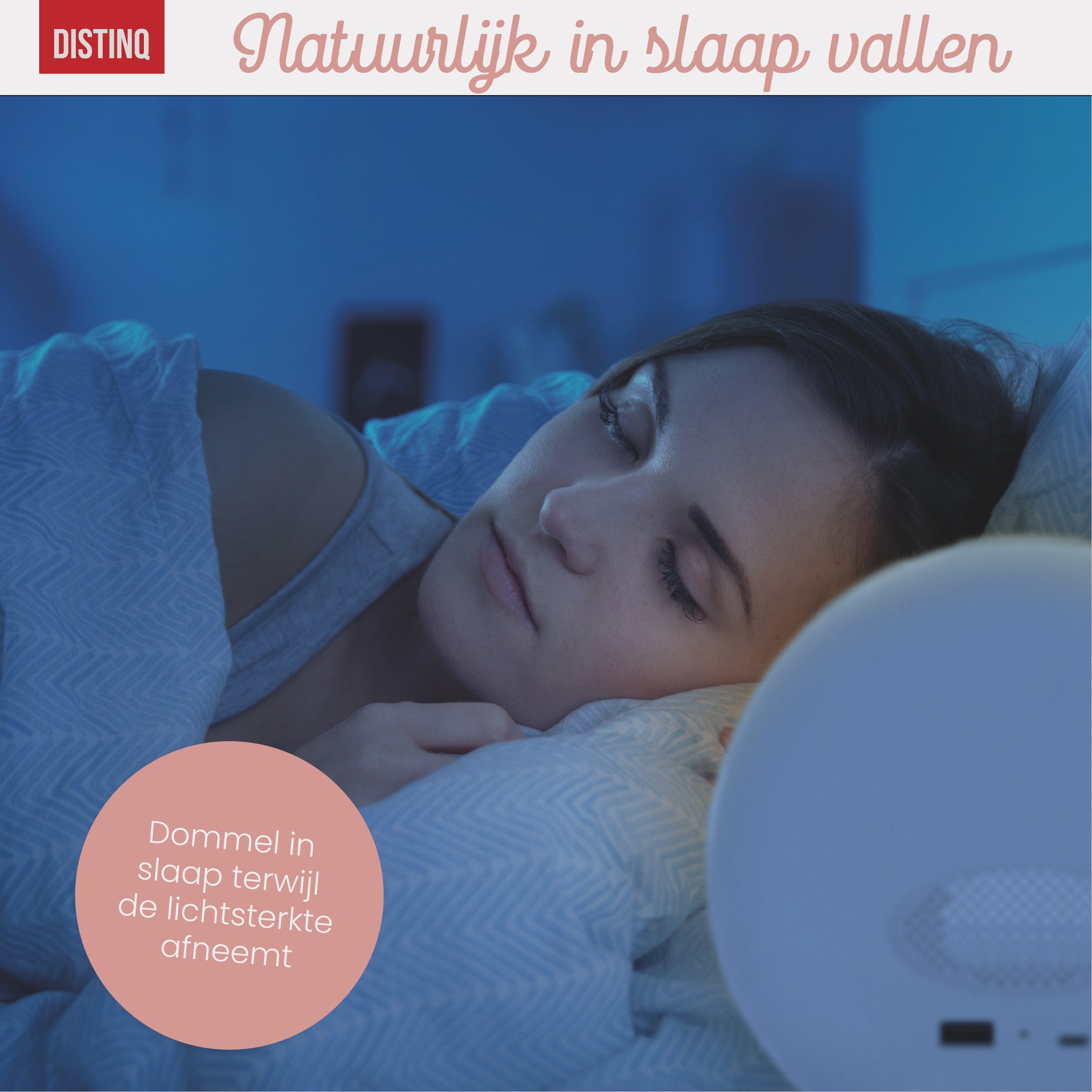 DistinQ Wecklicht WLAN Weiß