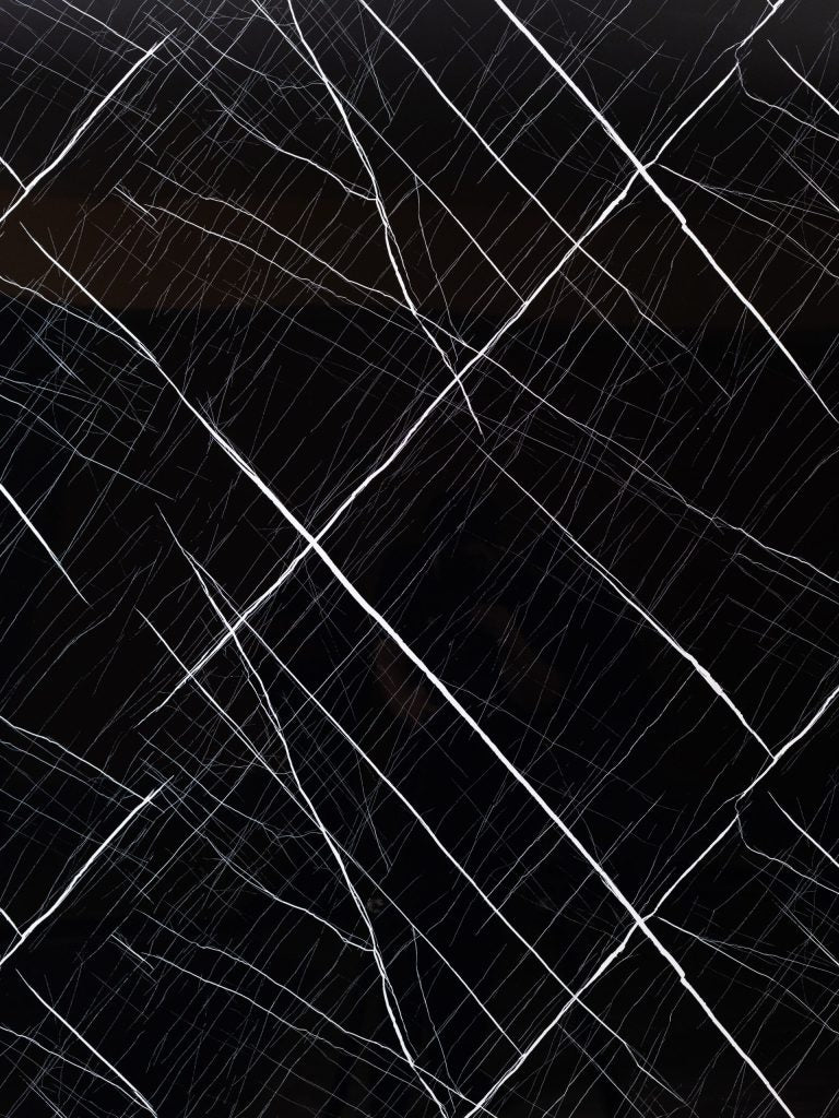 Midnight Luxe Shine Marmor – Schwarz-weiße Marmor-PVC-Fliese
