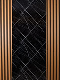 Midnight Luxe Shine Marmor – Schwarz-weiße Marmor-PVC-Fliese