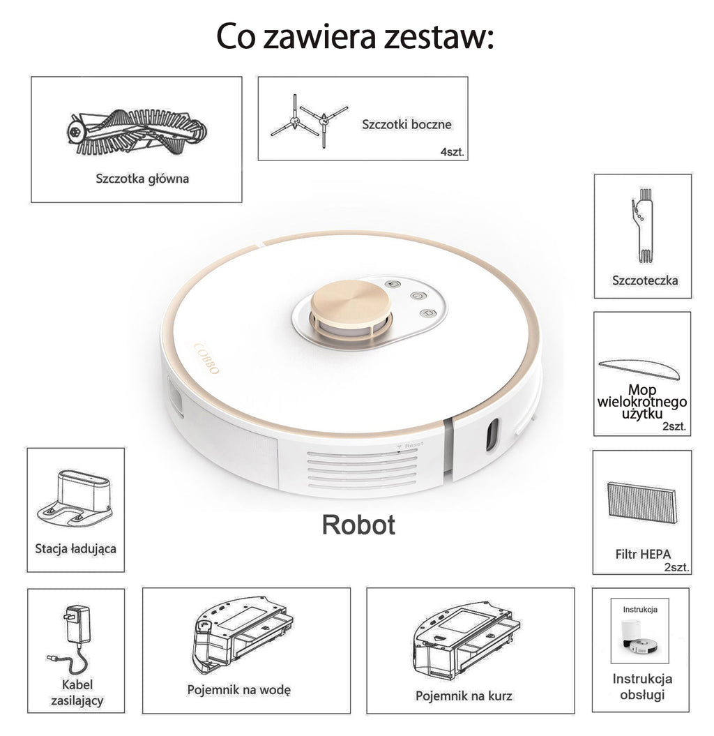 COBBO PRO27 Wisch- und Saugroboter