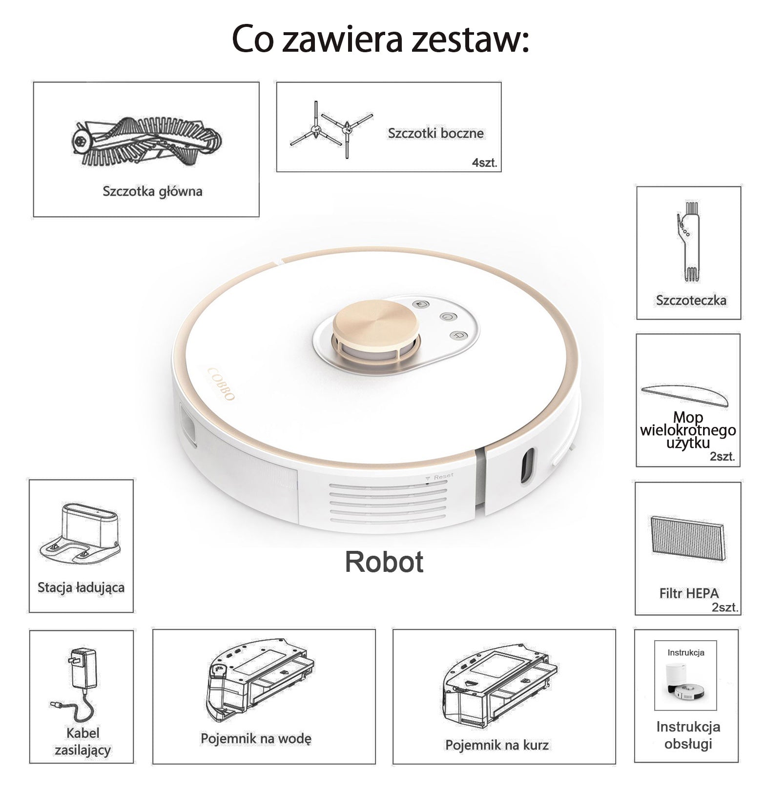 COBBO PRO27 Wisch- und Saugroboter