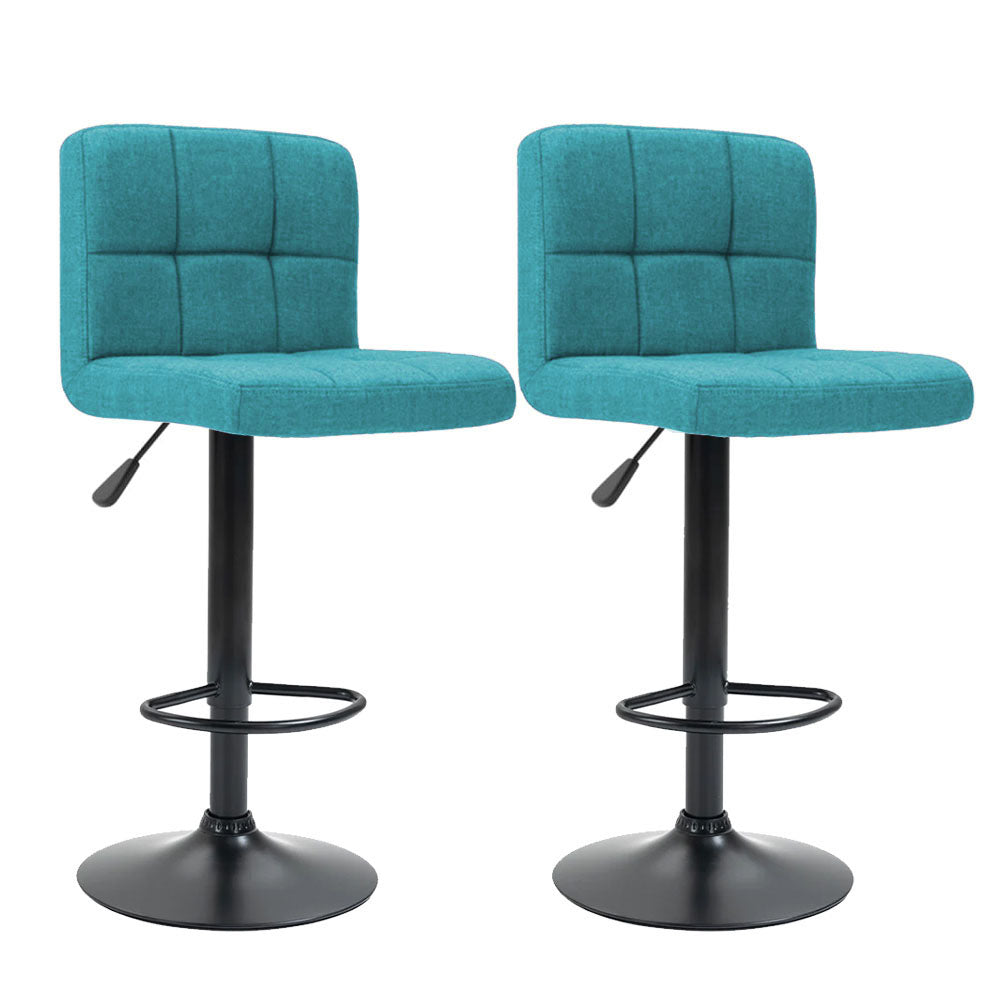 Stoffbezogene Barhocker, 2er-Set, in verschiedenen Farben – Mint