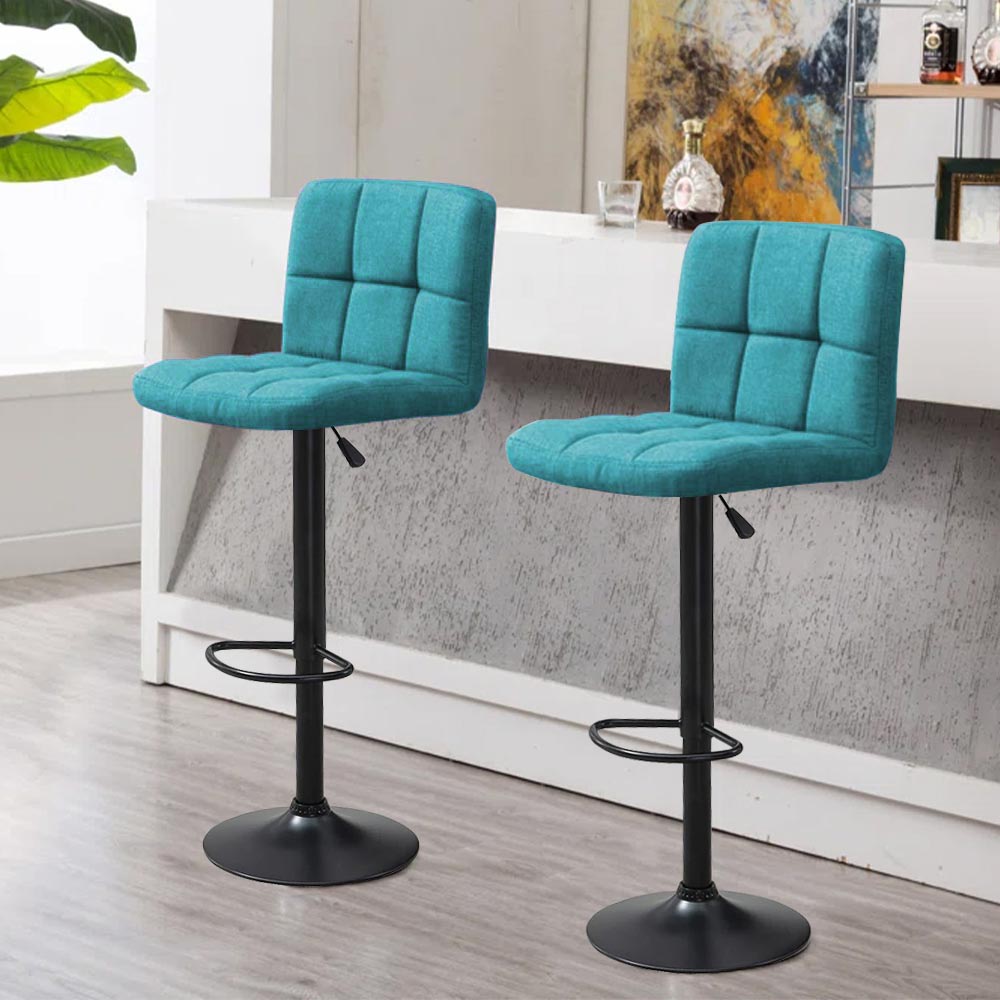 Stoffbezogene Barhocker, 2er-Set, in verschiedenen Farben – Mint